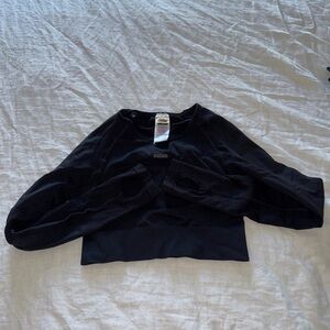 Gymshark Black Crop long sleeve